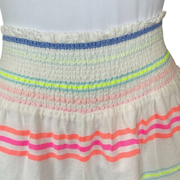 Vineyard Vines Striped Smocked Pull-On Cotton Blend Lined Shorts Medium NWT - Picture 3 of 7